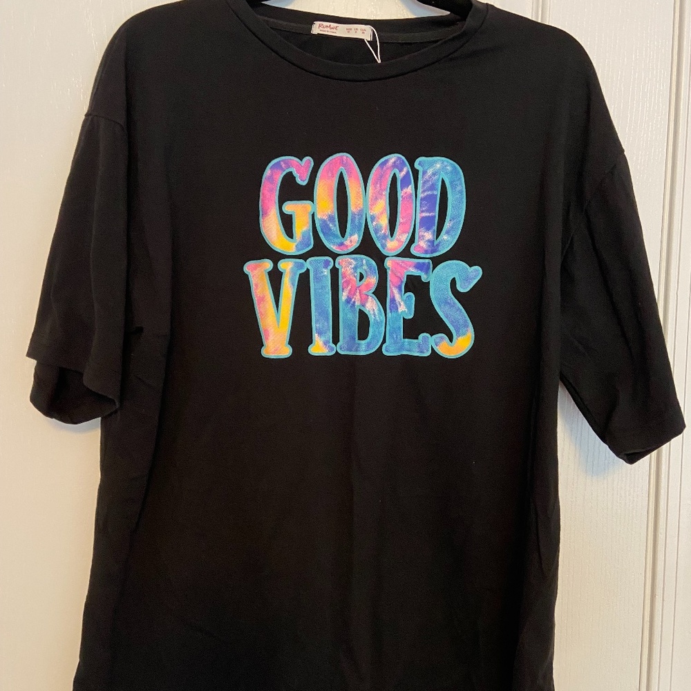 Good Vibes Oversized Tee